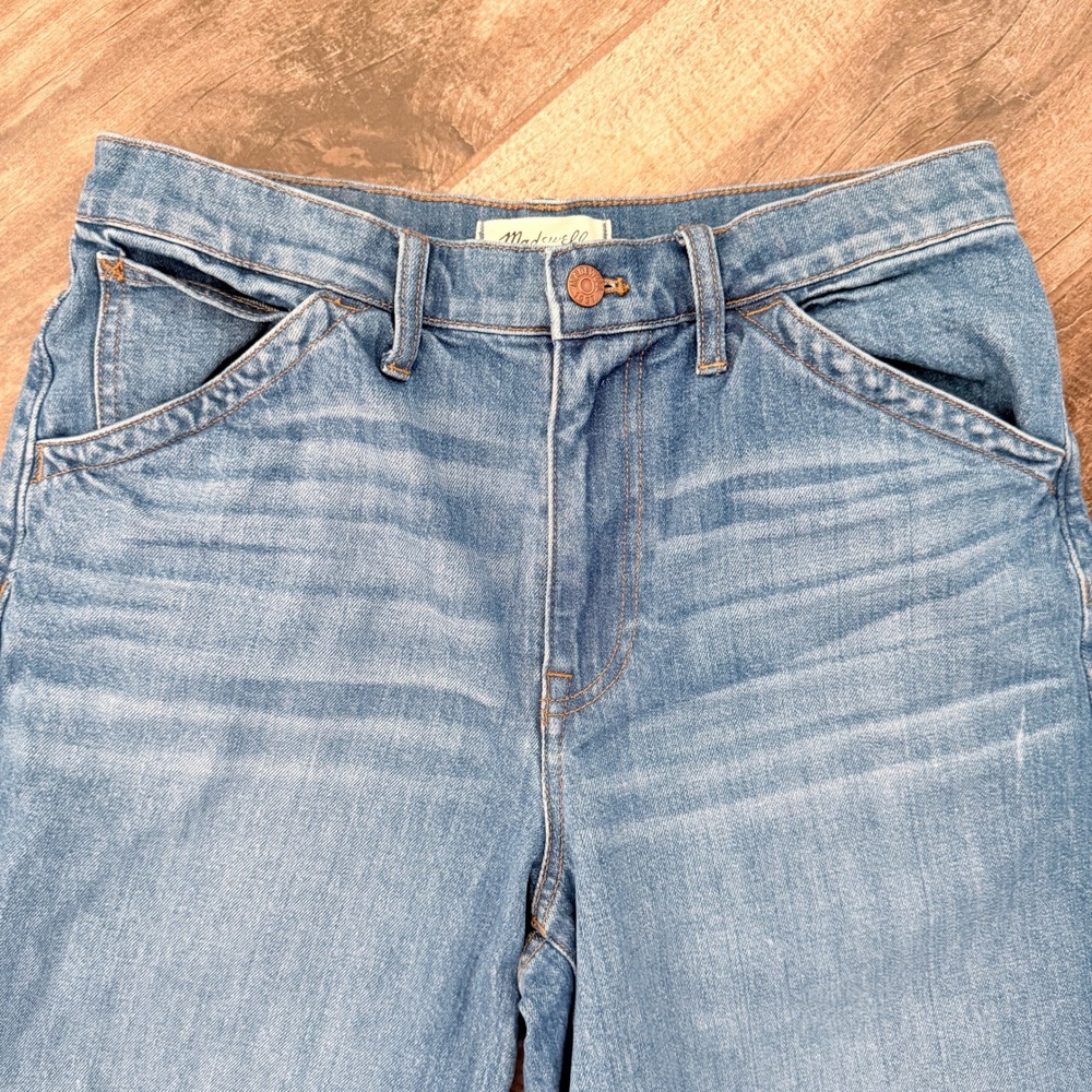Madewell Women's Wide-Leg Crop Denim Jeans, Birdie Wash, 29 - Picture 6 of 12